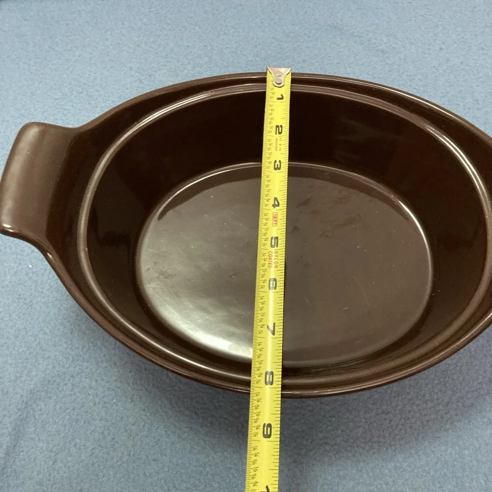 Longaberger Pottery Woven Traditions Chocolate 12